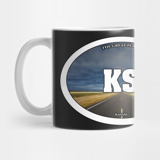 Kansas Fields Travel Sticker Mug